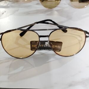 Brown Aviator Sunglasses